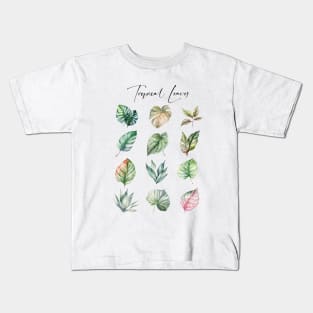 Tropical leaves Kids T-Shirt